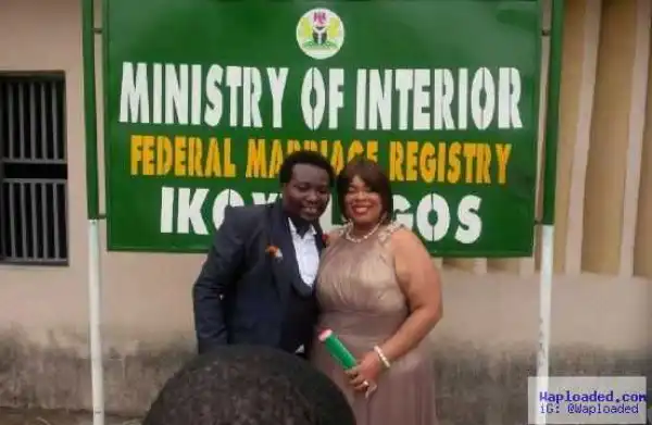 Popular comedian Mr Patrick weds American lover (photos)